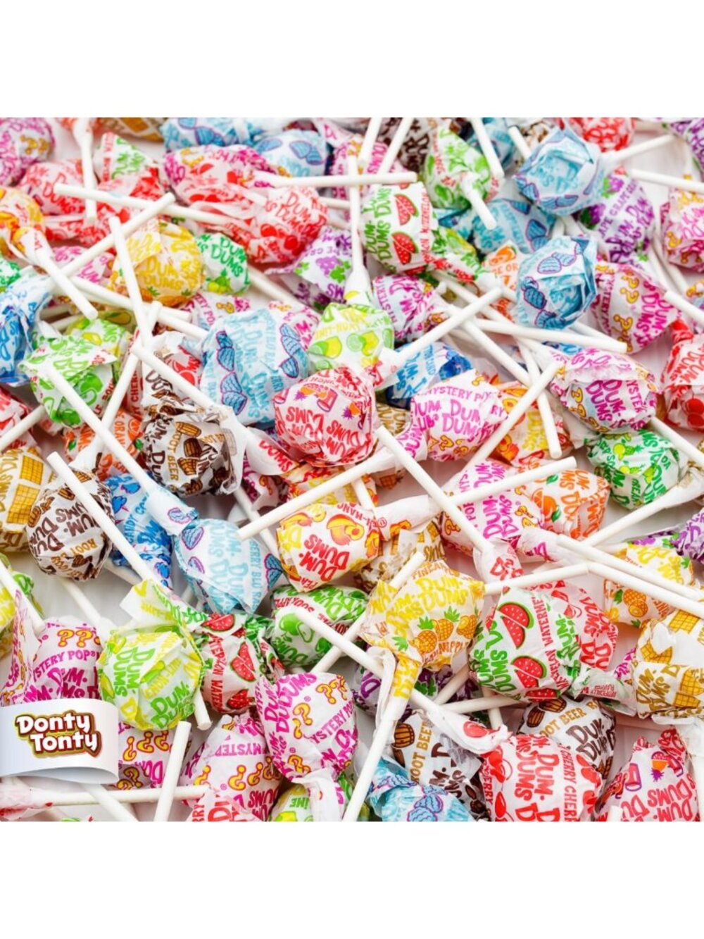 Bulk Hard Candy Suckers - 3 lb Gluten-Free Individually Wrapped Pops (186 Count)